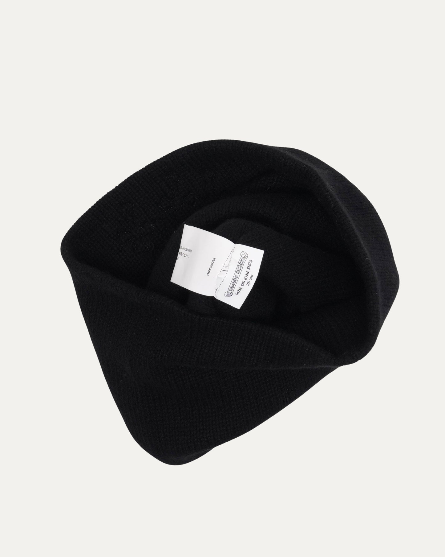 Cashmere Mini Cross Patch Beanie
