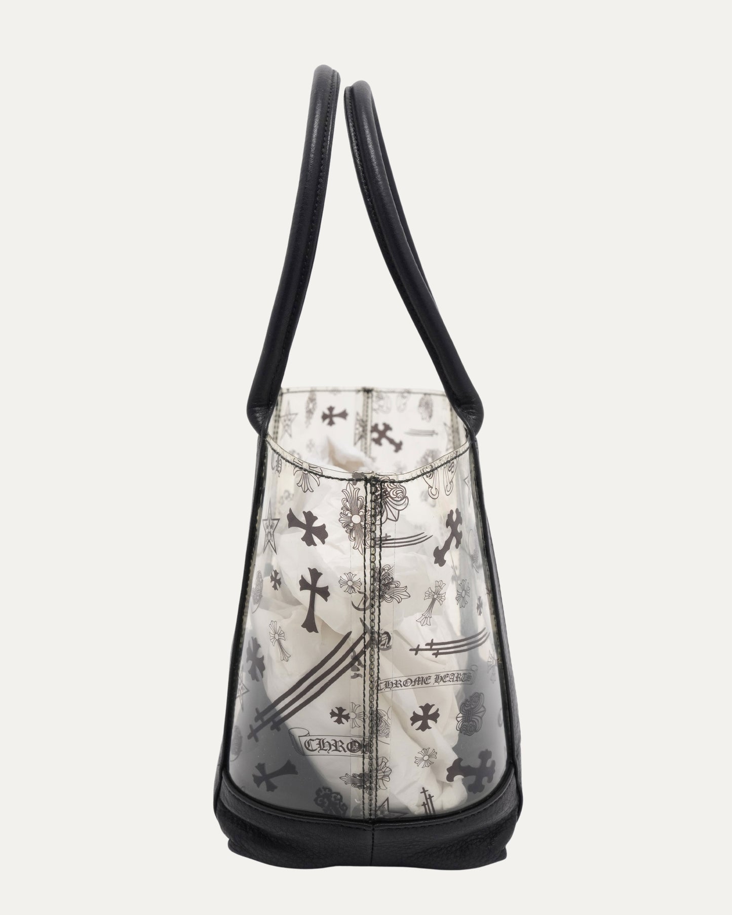 PVC Cross Patch Tote Bag