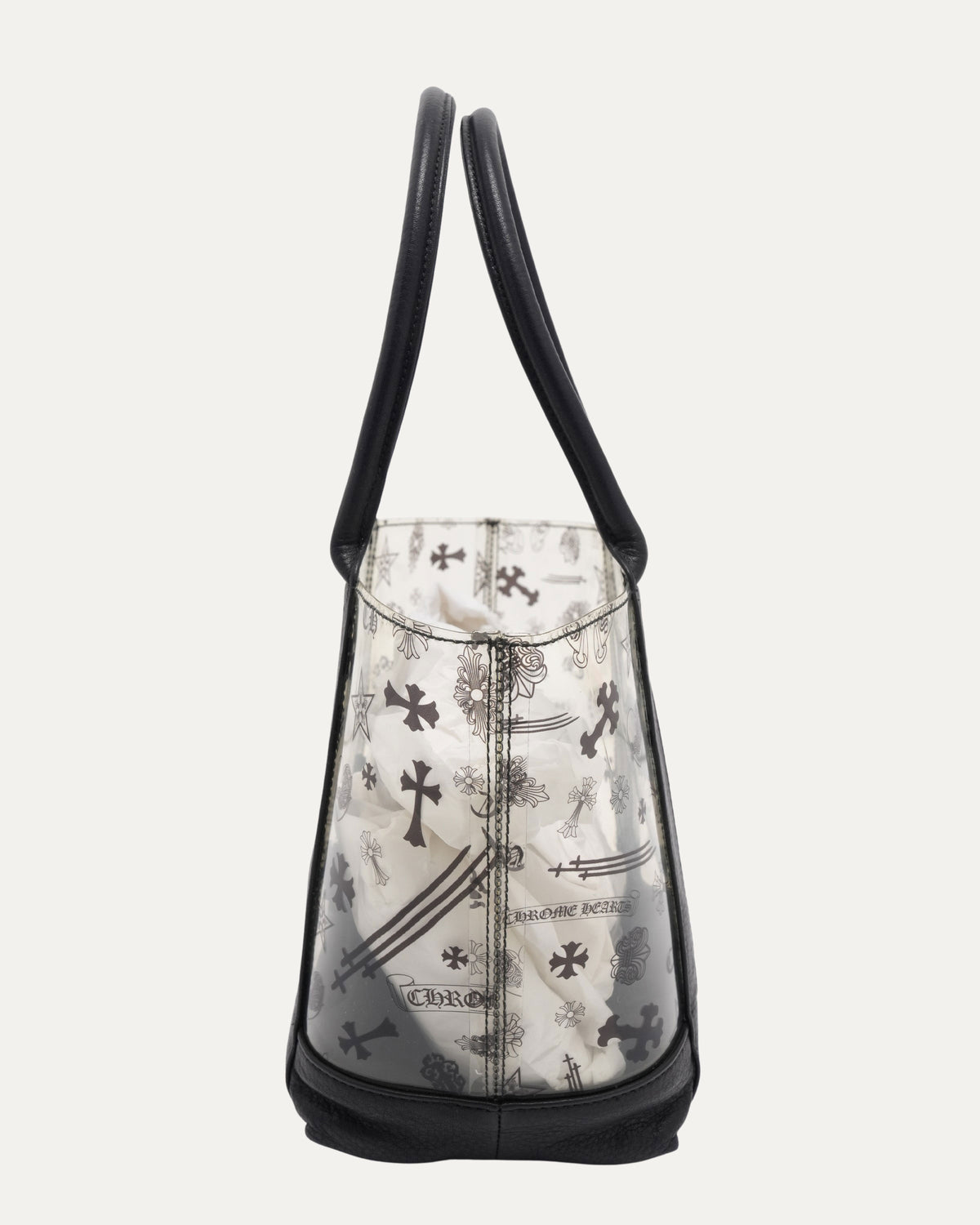 PVC Cross Patch Tote Bag