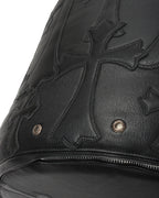 Leather Cross Patch Stool