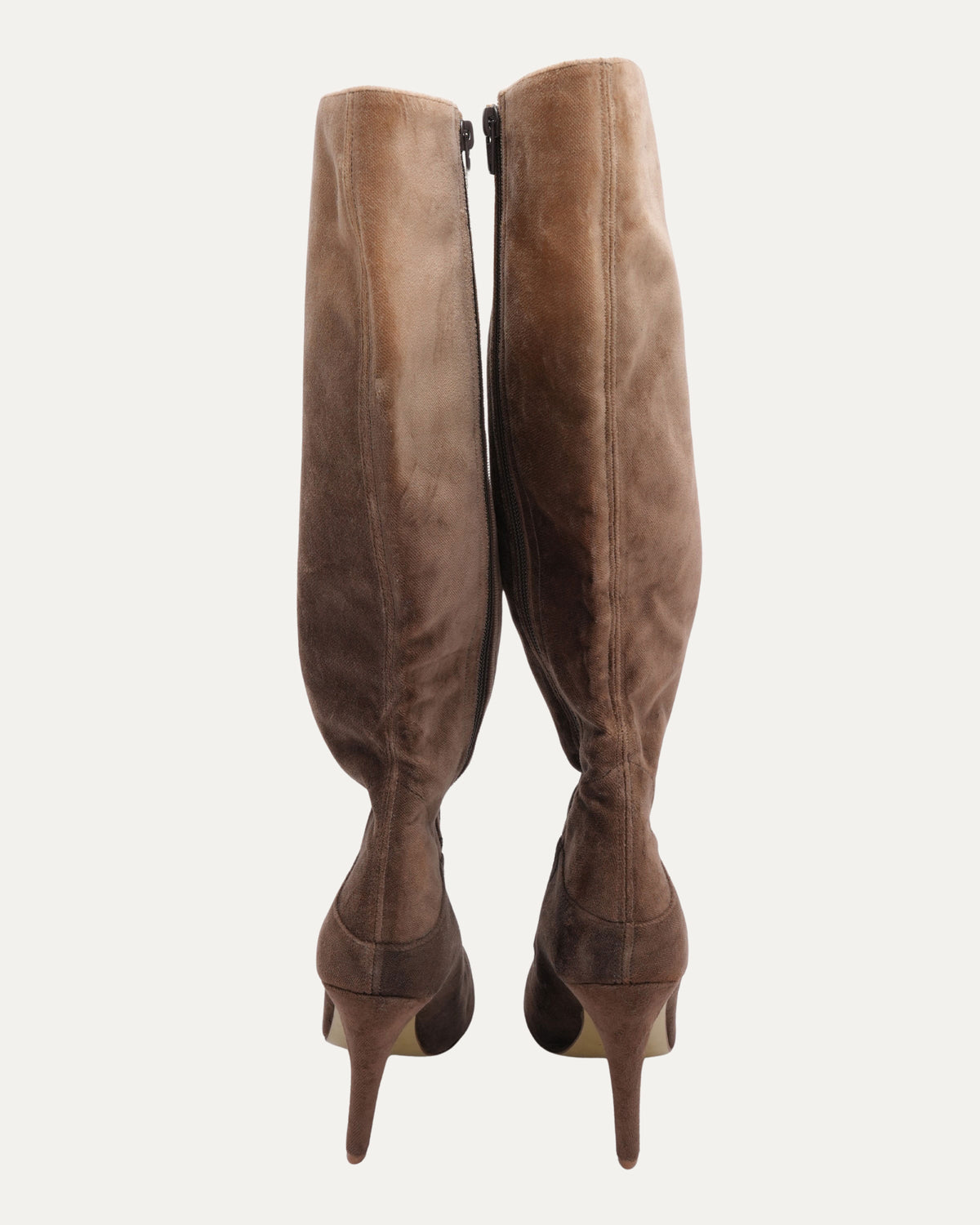FW 2001 Ombre Velvet Runway Boots