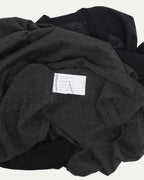 Silk Blend Cross Patch Long Sleeve Raglan T-Shirt