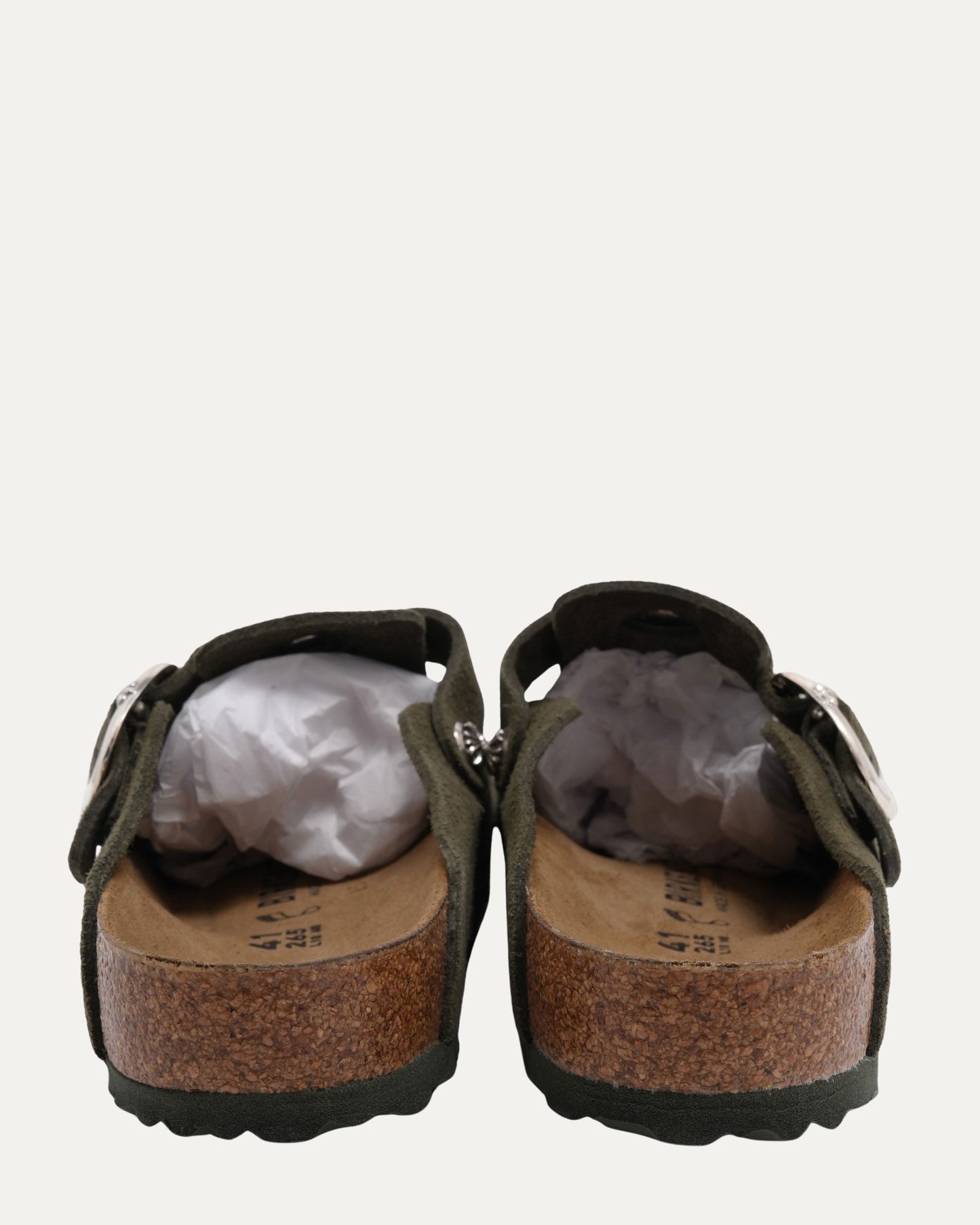 Dagger Embellished Birkenstock Boston Suede Mule