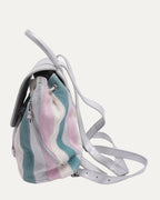 Dagger Embellished Suede Leather Striped Iggy Backpack