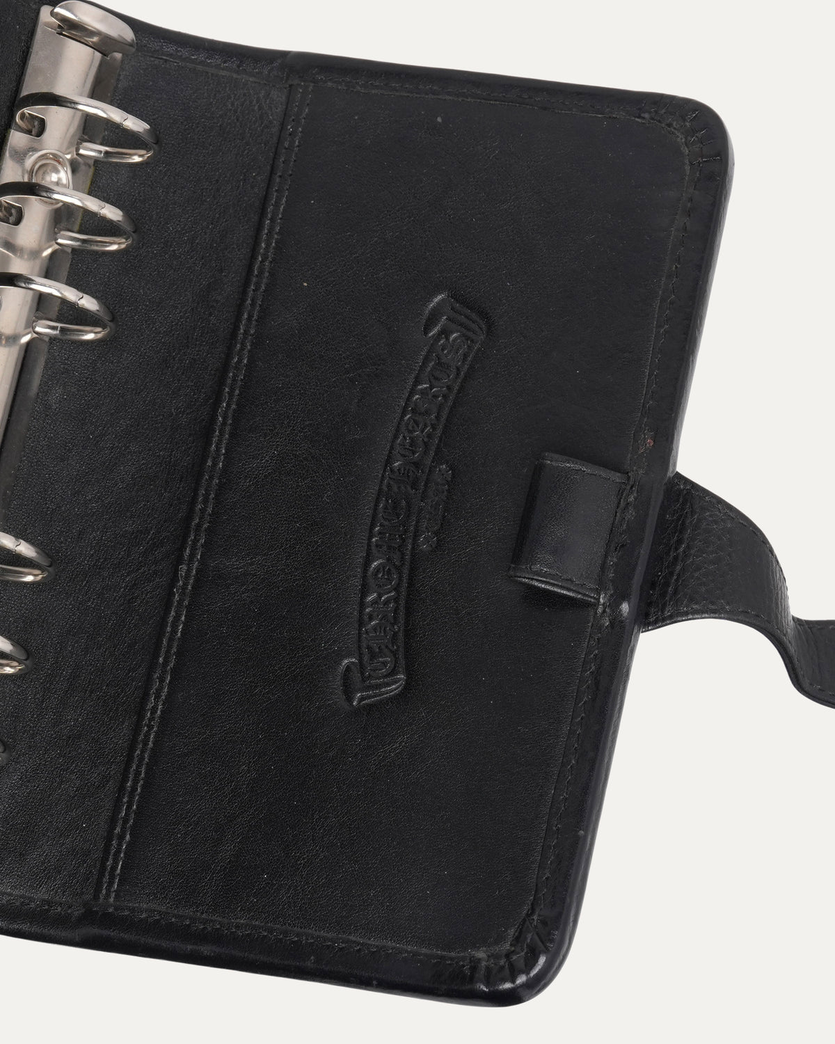 Cross Patch Leather Binder