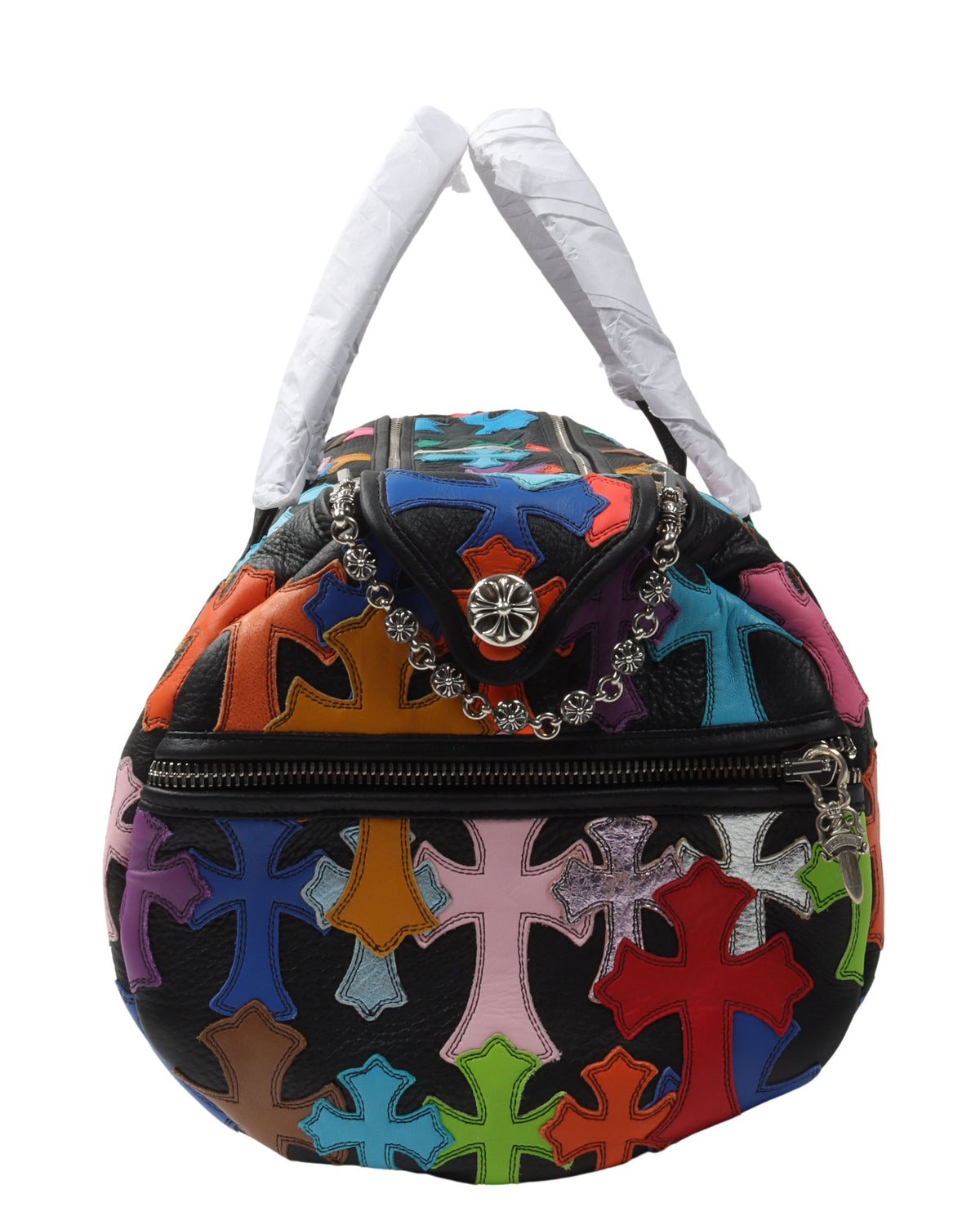Multicolor Cross Patch Cemetery Large Duffle Bag