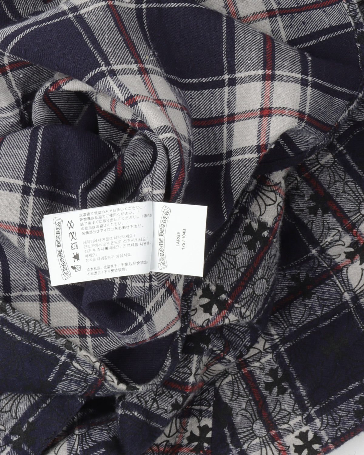 Monogram Cross Patch Flannel Shirt