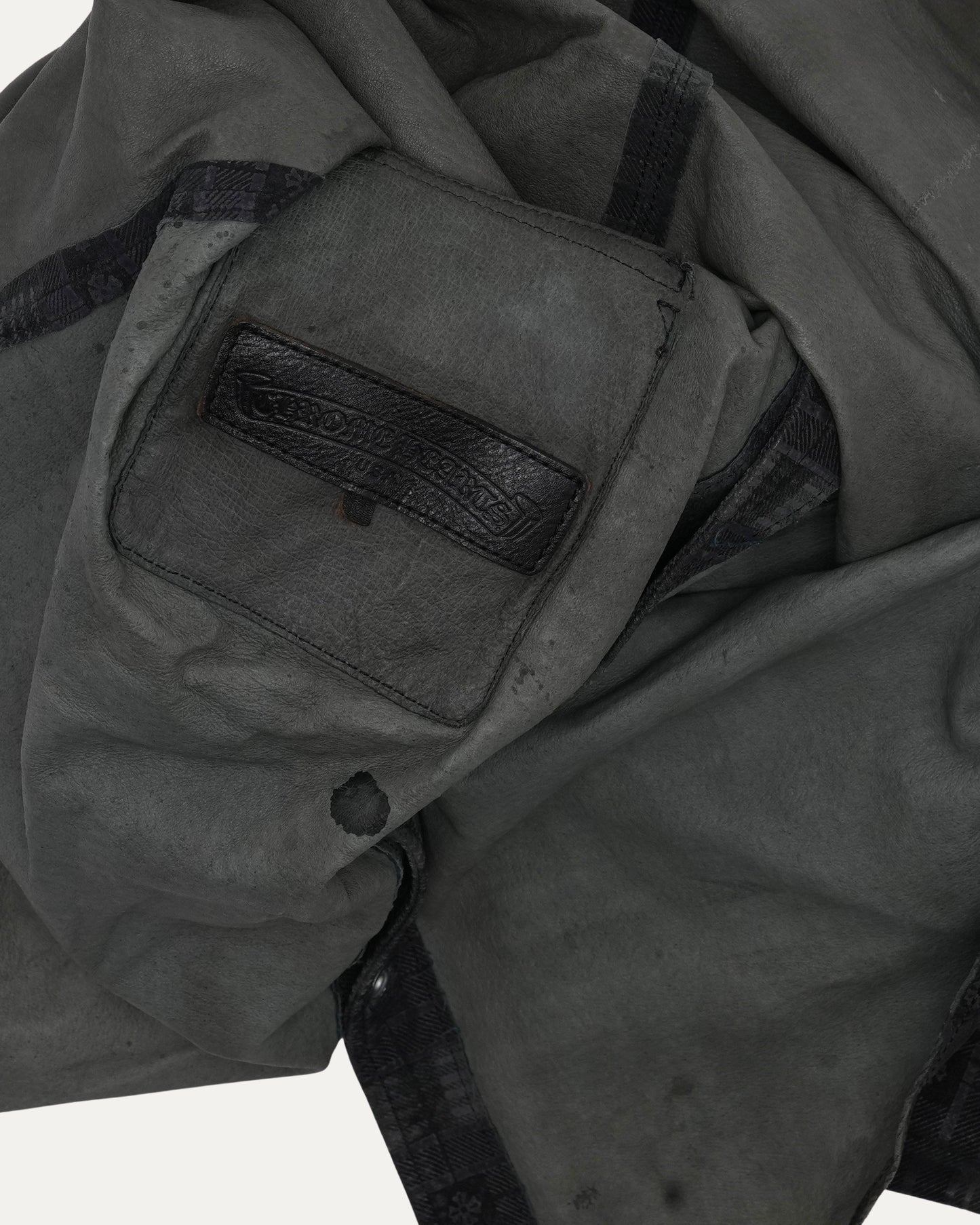 Plus Cross Leather Shirt