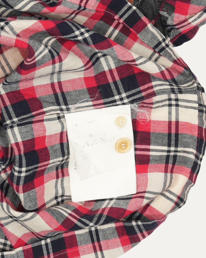 Homme Plus Painted Graphic Flannel Shirt