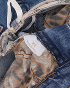Leopard Trim Jeans