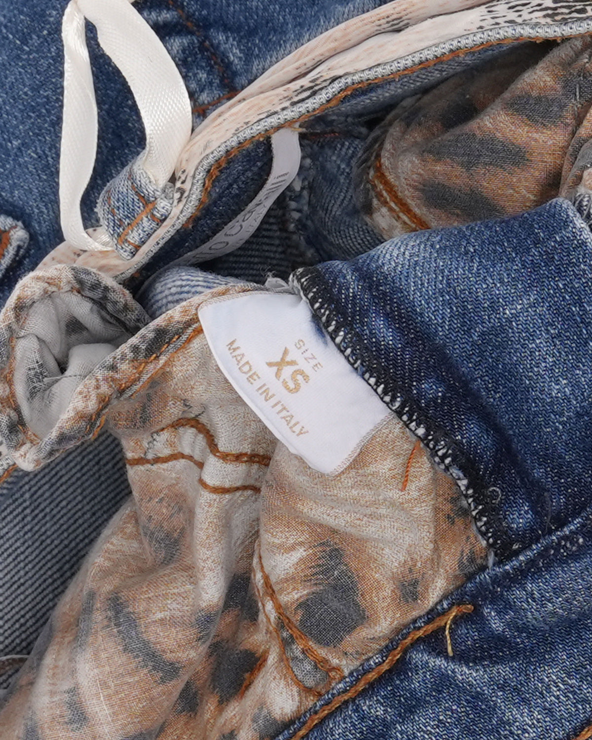 Leopard Trim Jeans