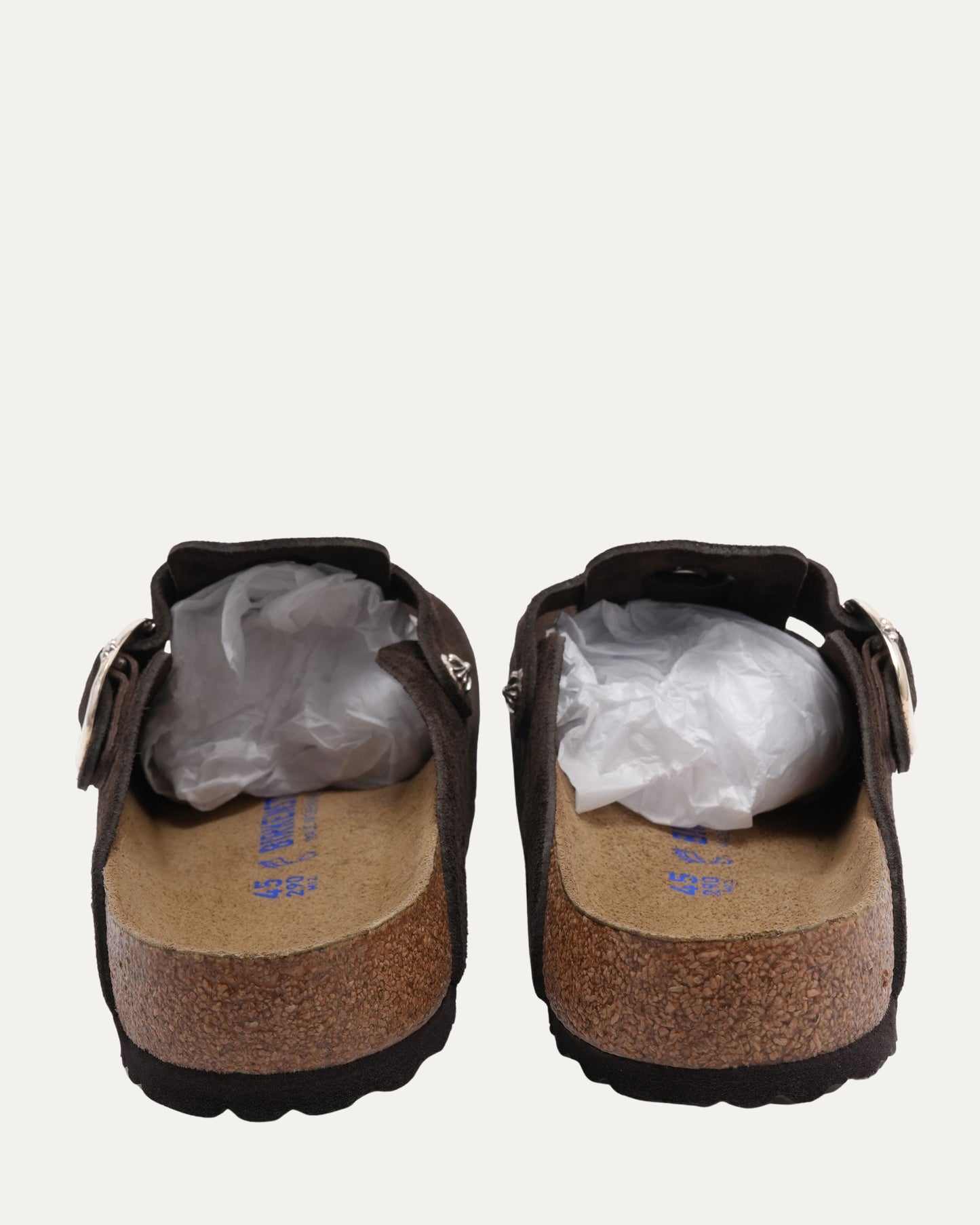 Dagger Embellished Birkenstock Boston Suede Mule