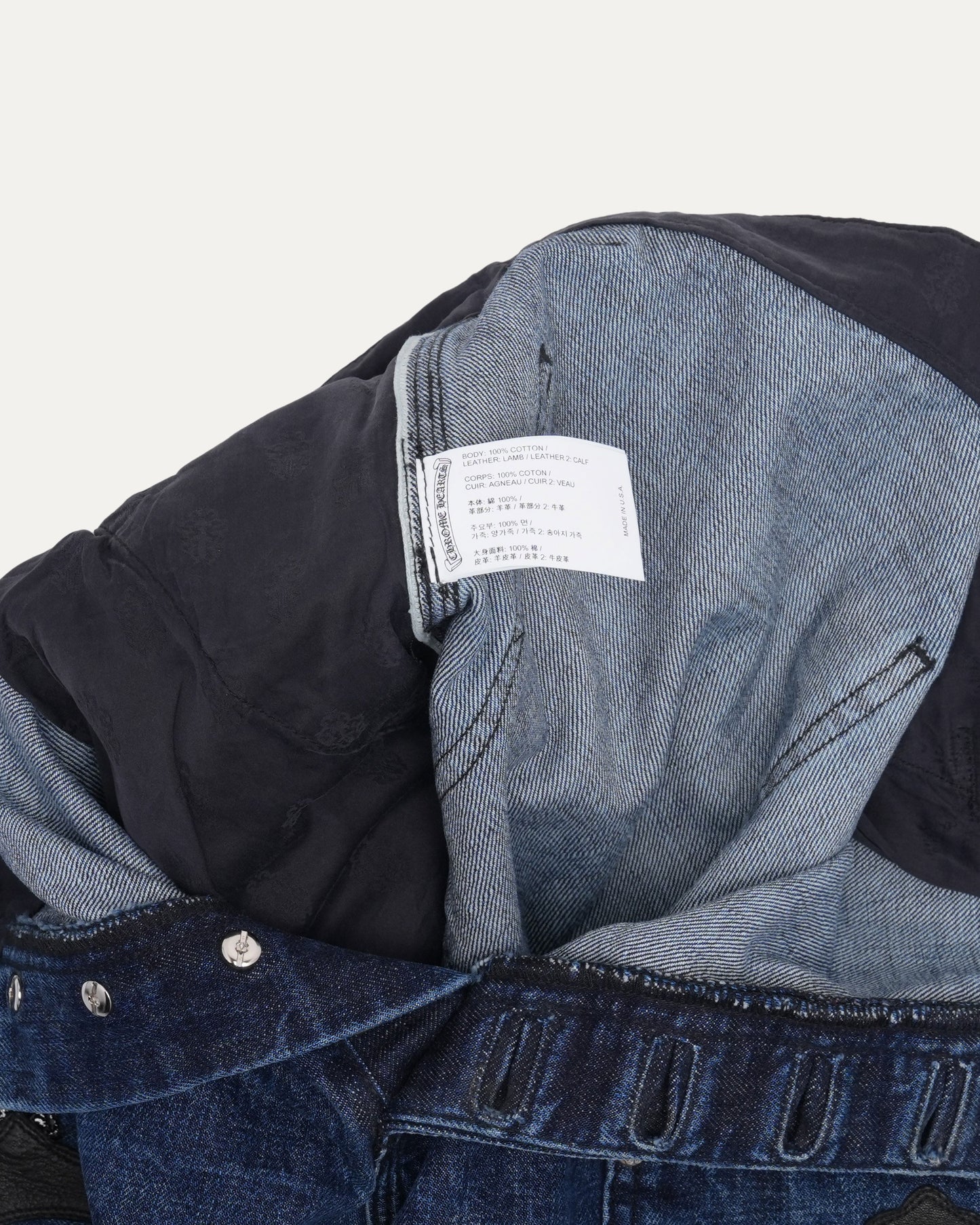 Turbo Diesel Cross Patch Double Knee Jean Shorts