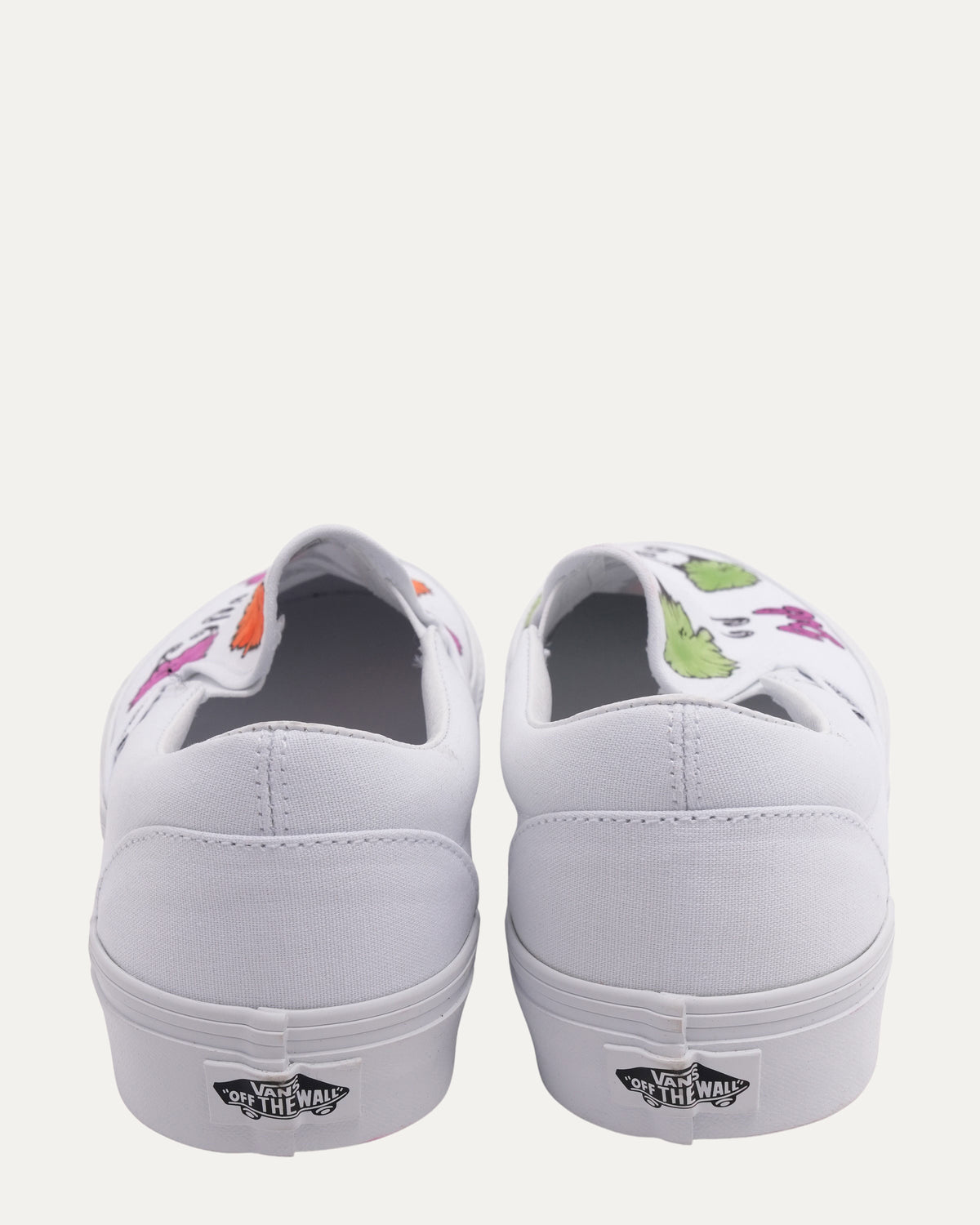 Matty Boy Hand-Painted Bug Vans Slip-On Sneakers