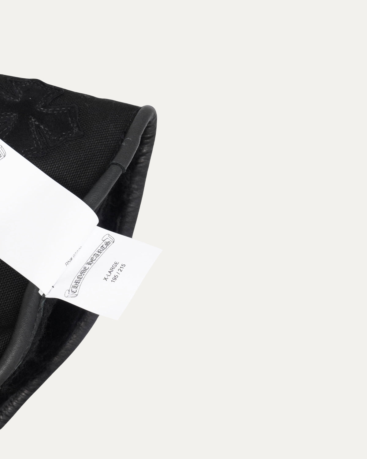 Cross Patch Leather Motorcycle Gloves