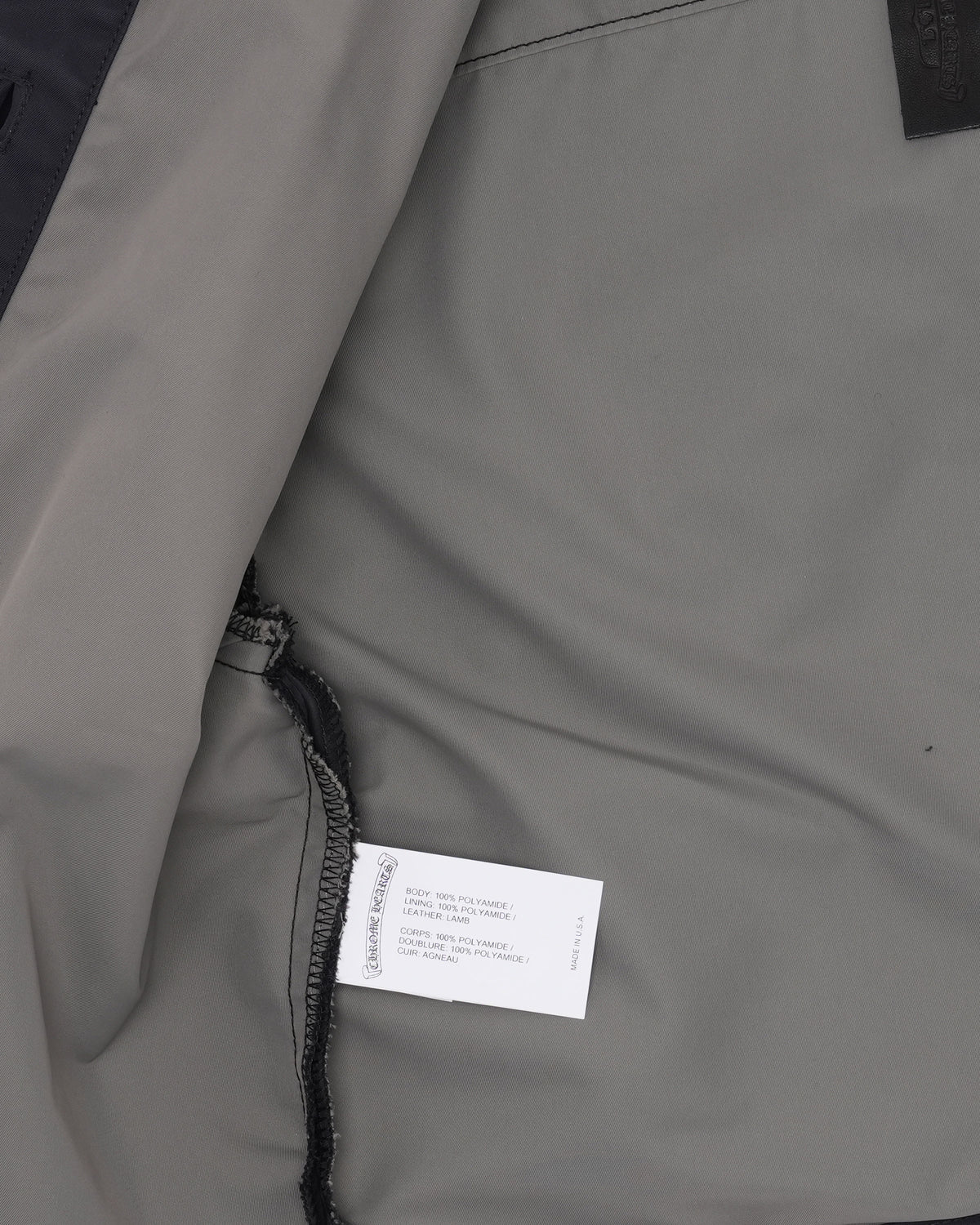 Cross Patch Cropped Nylon Shirt