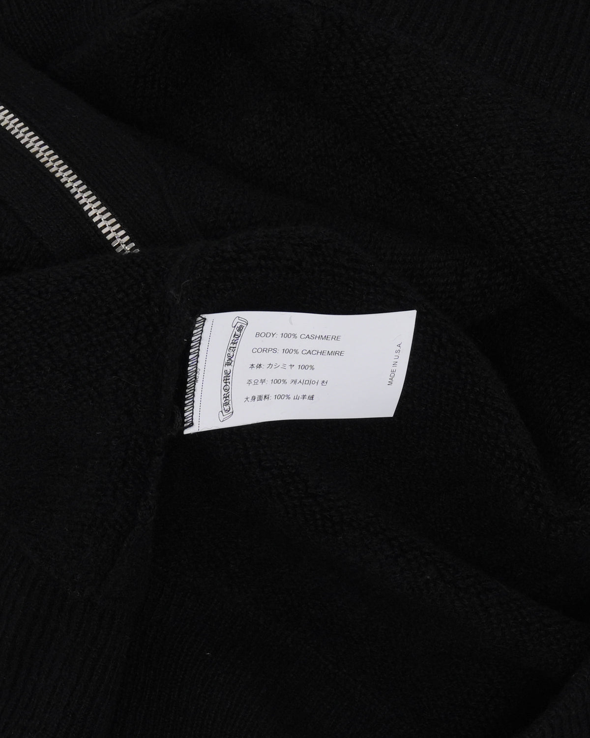 Life Sentence Cashmere Floral Cross Zip Up Hoodie