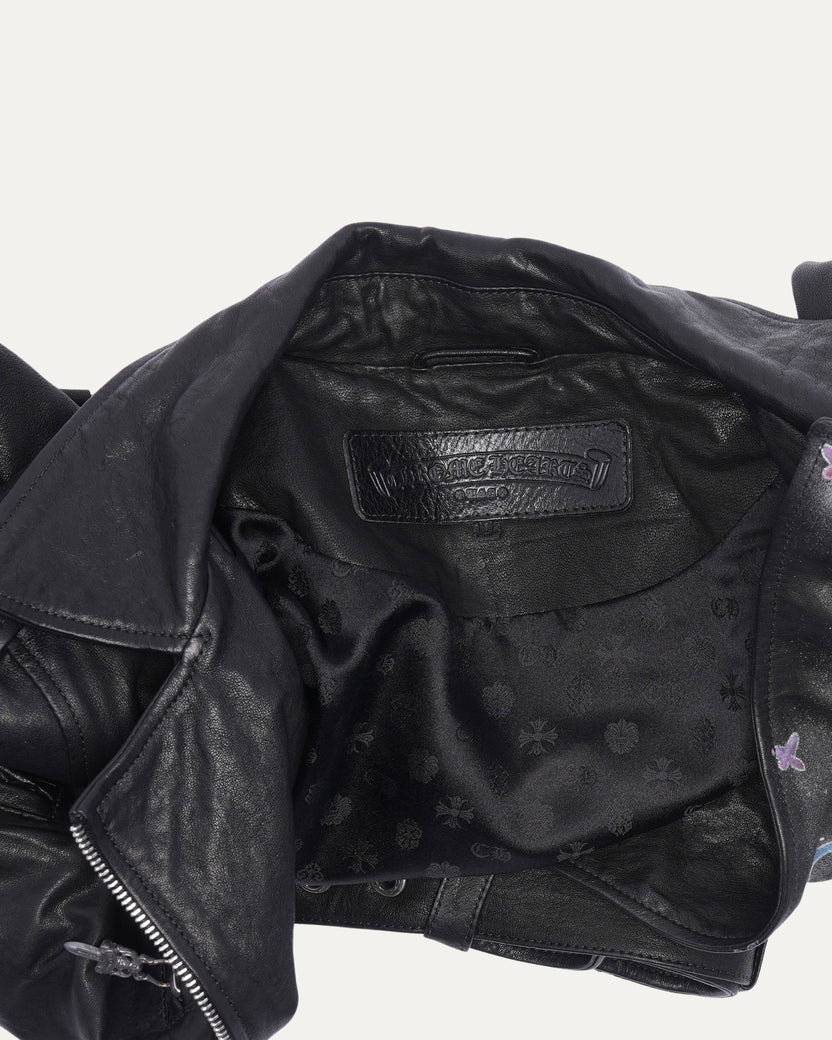 Matty Boy Patch Leather Jacket