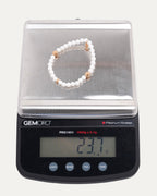 22k Gold Cross Bead Bracelet