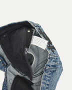 Studded Cross Patch Denim Shorts