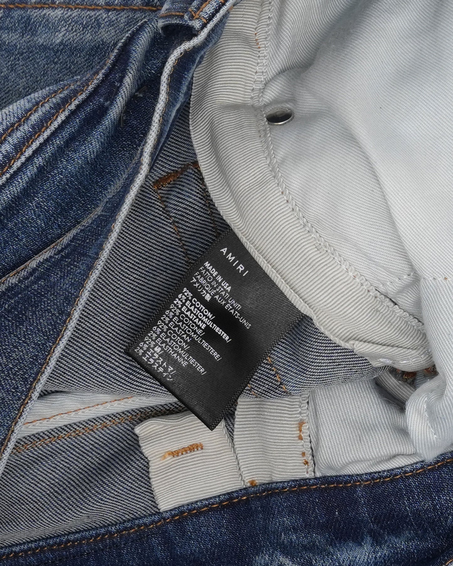 Repaired Distressed MX1 Jeans