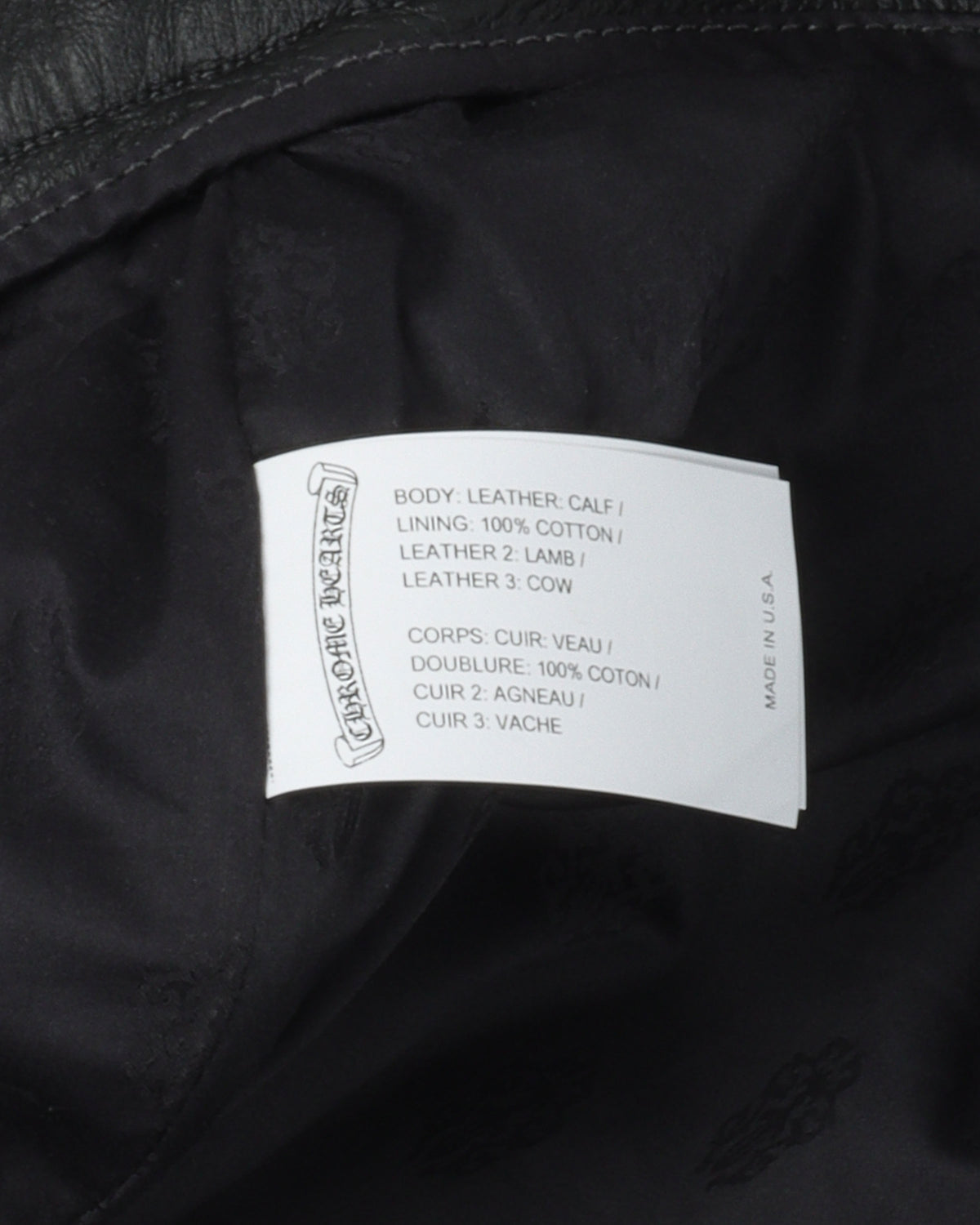 Cross Patch Leather Pants