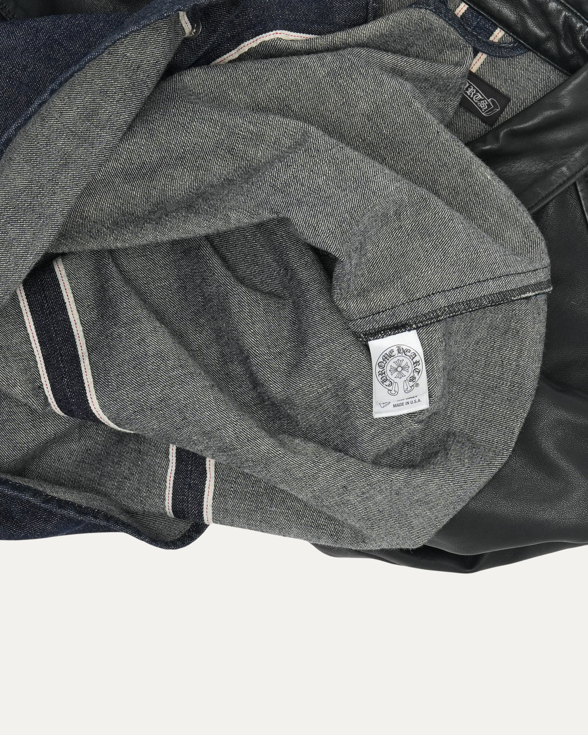 Leather and Denim Shirt