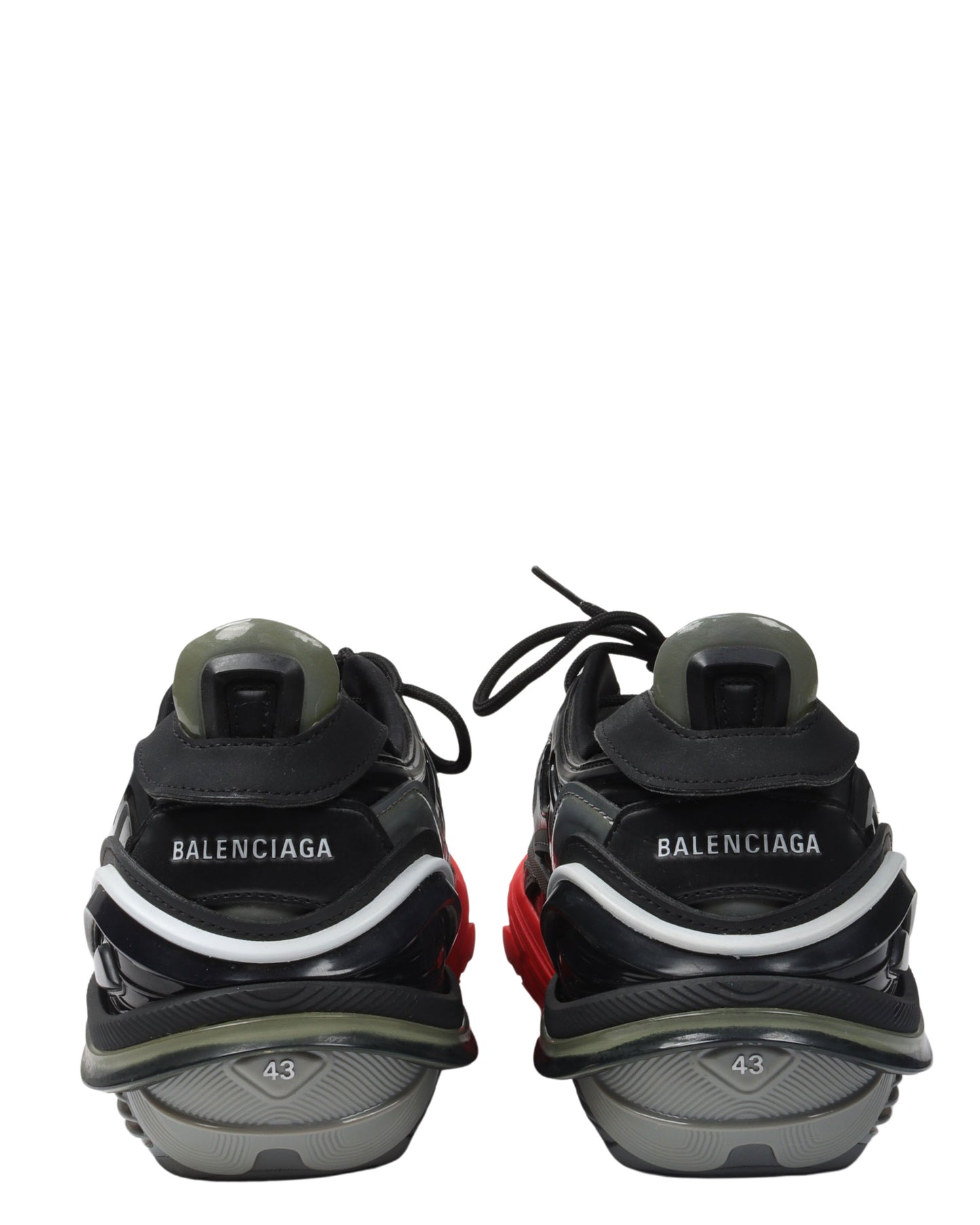 Tyrex Rubber, Mesh and Faux Leather Sneakers
