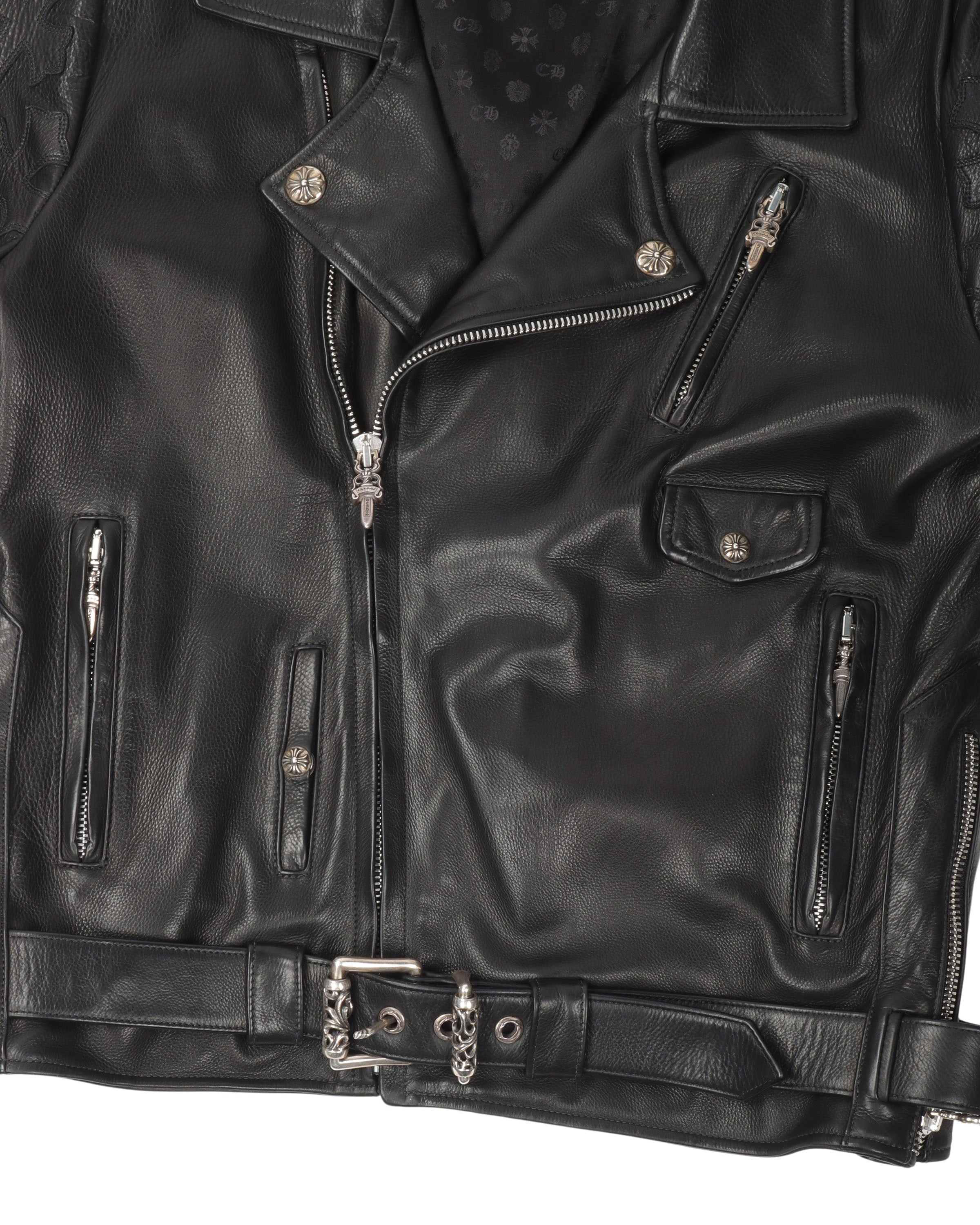 Cross Patch Leather SLUFF Jacket