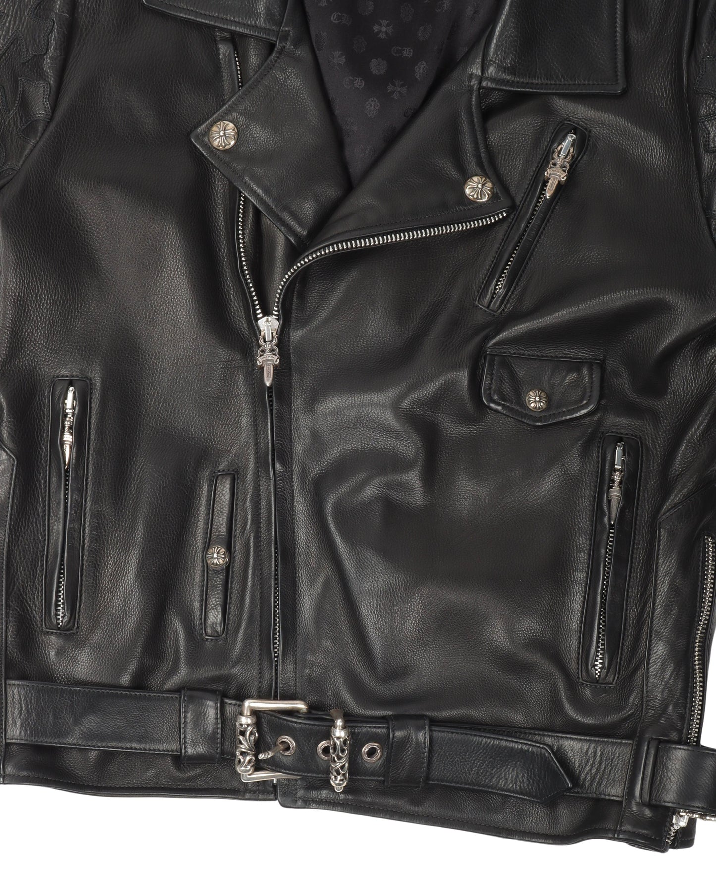 Cross Patch Leather SLUFF Jacket