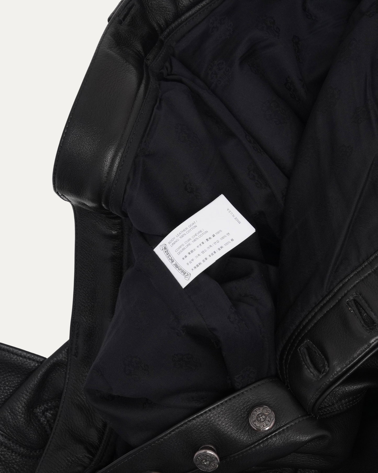 Fleur Knee Leather Carpenter Pants