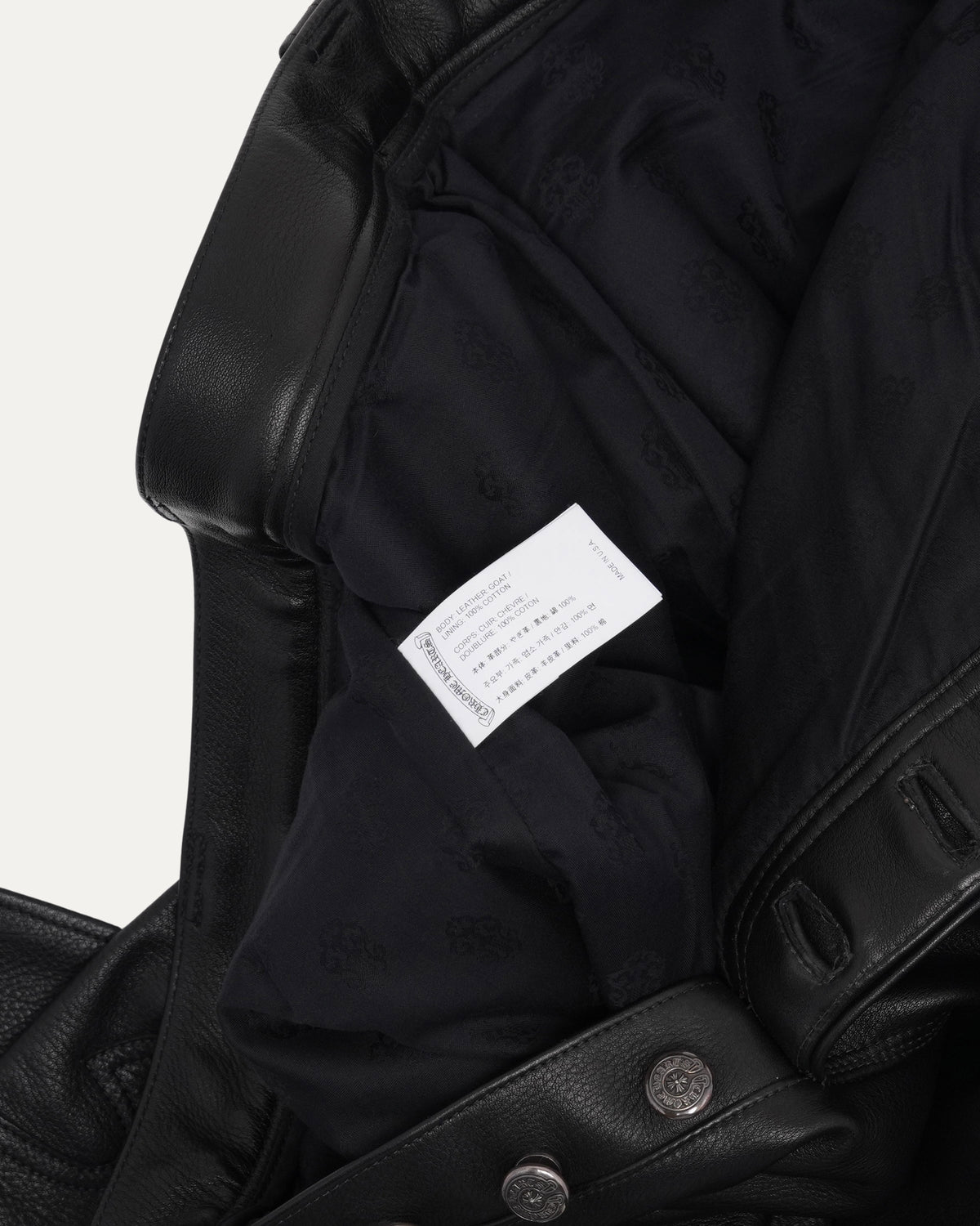Fleur Knee Leather Carpenter Pants