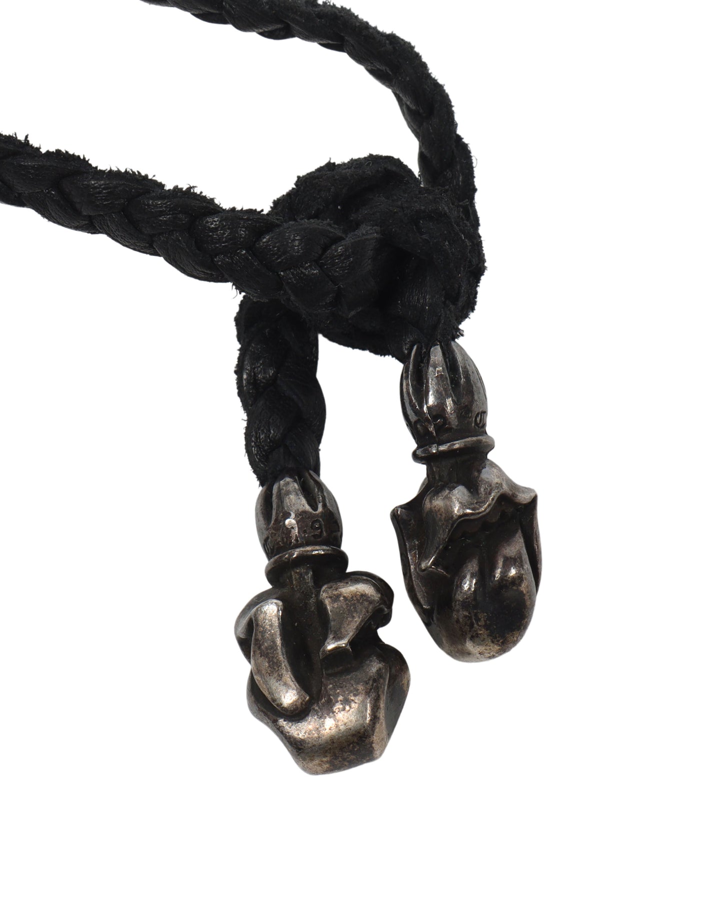 Rolling Stones Pendant with Leather Necklace