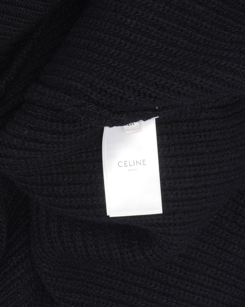 Ribbed Wool Hoodie