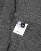Cashmere Distressed V-Neck Sweater