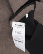 Virgin Wool Blend Quarter Zip Polo Shirt