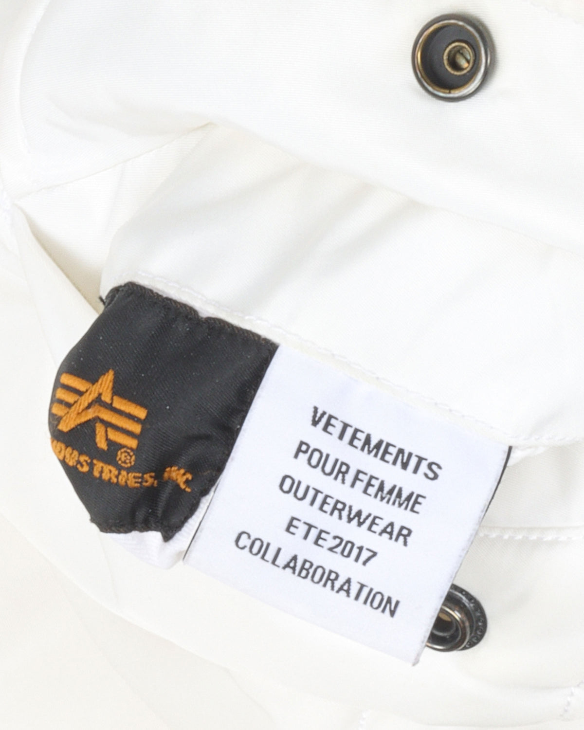 SS17 Alpha Industries Sleeveless Bomber Jacket Vest