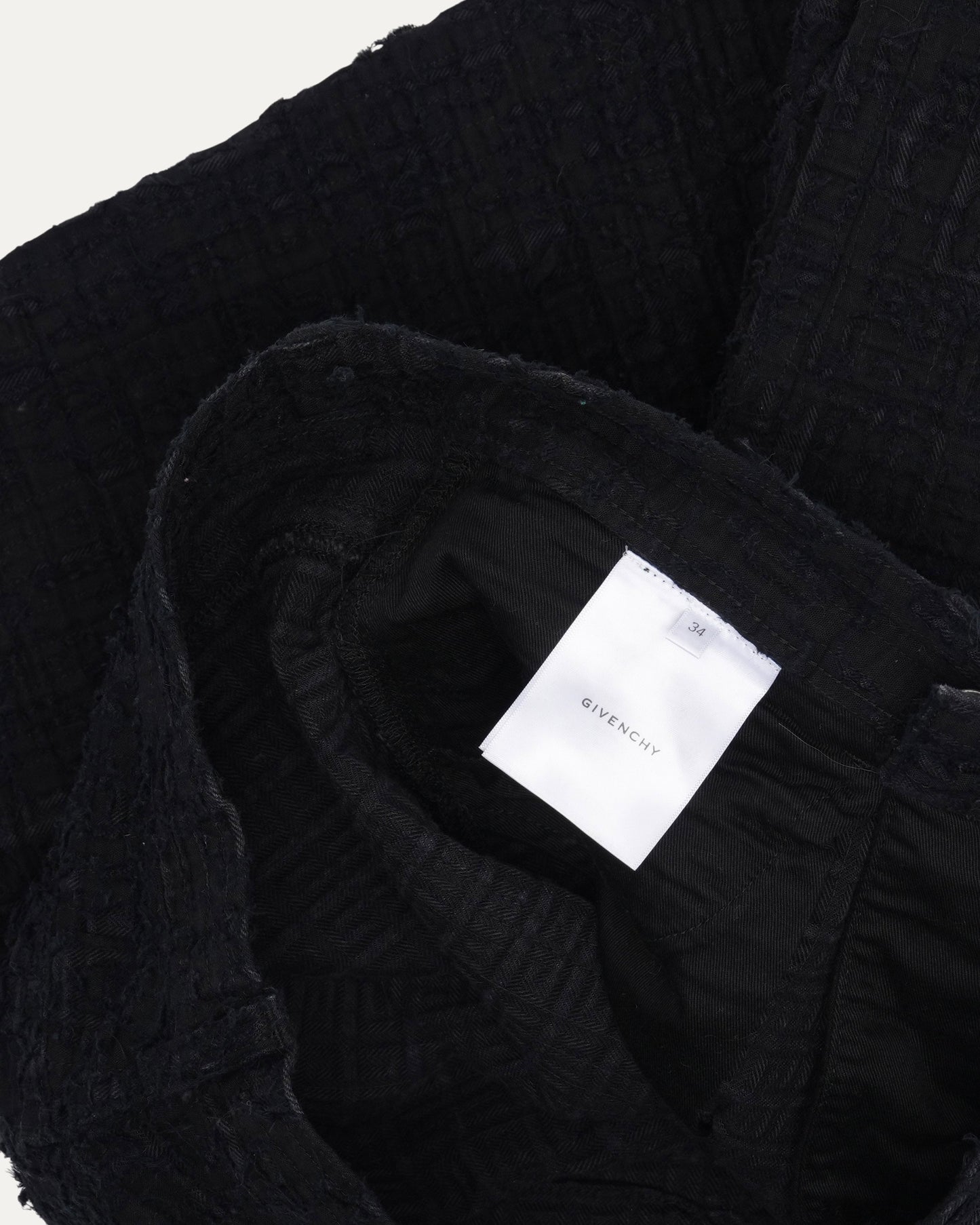 Boro Repair Zipper Jeans