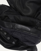 Fleur Knee Leather Carpenter Pants