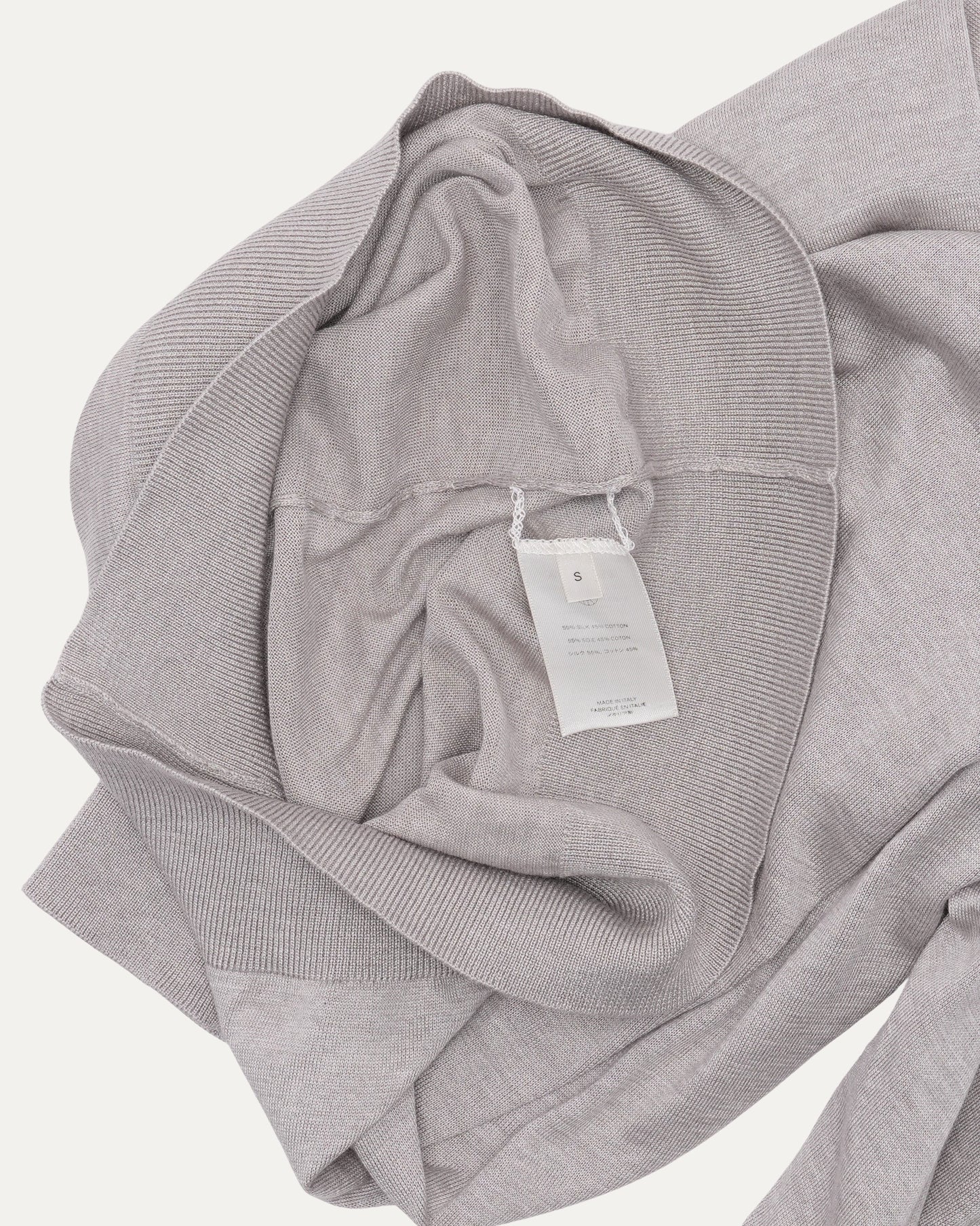 Silk Blend Long Sleeve T-Shirt
