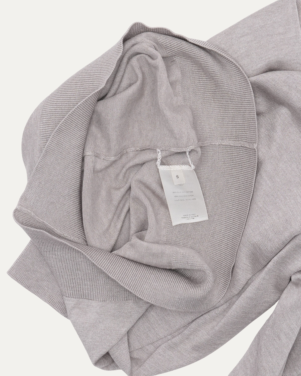 Silk Blend Long Sleeve T-Shirt
