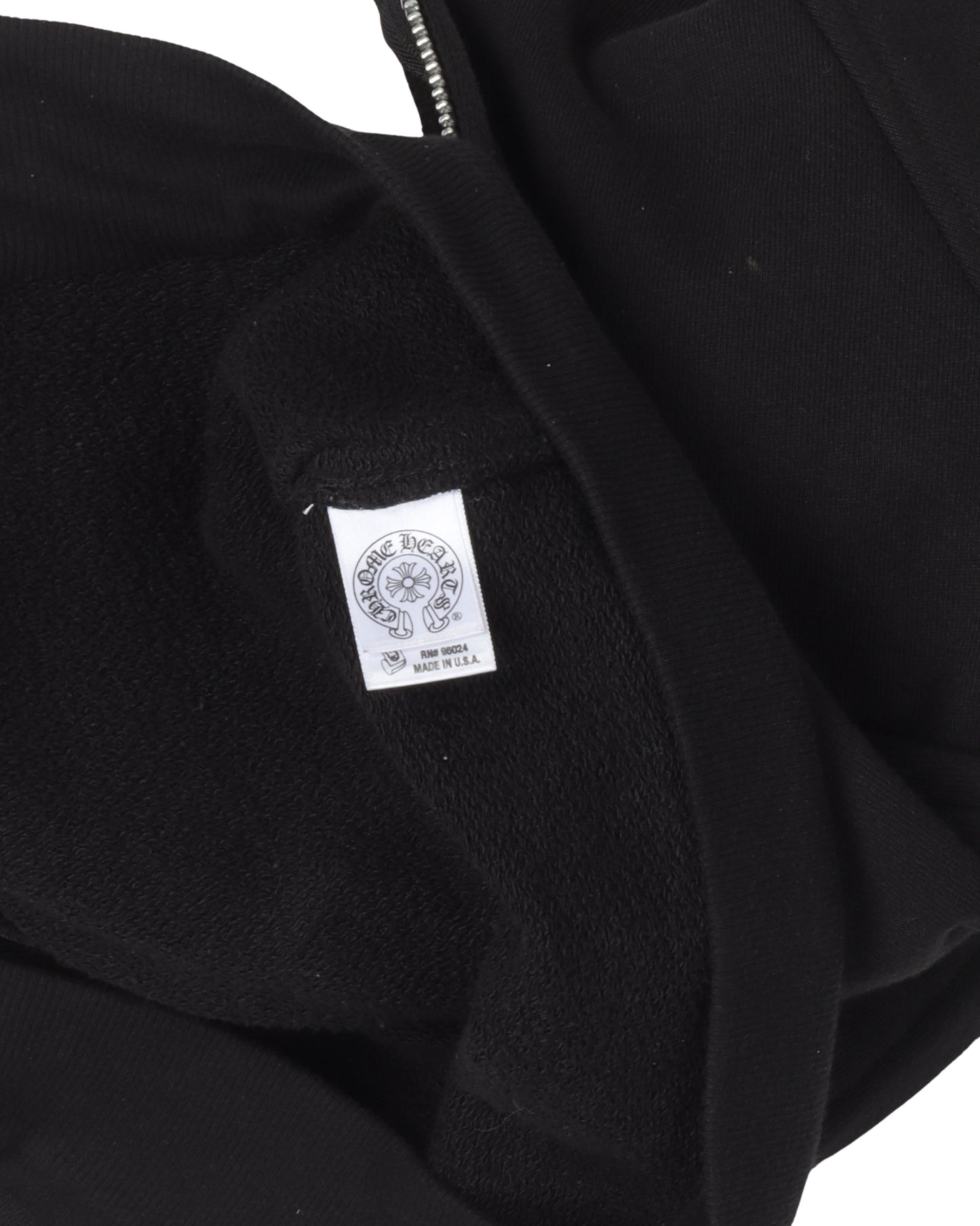 Vintage Cross Patch Sleeveless Zip-Up Hoodie