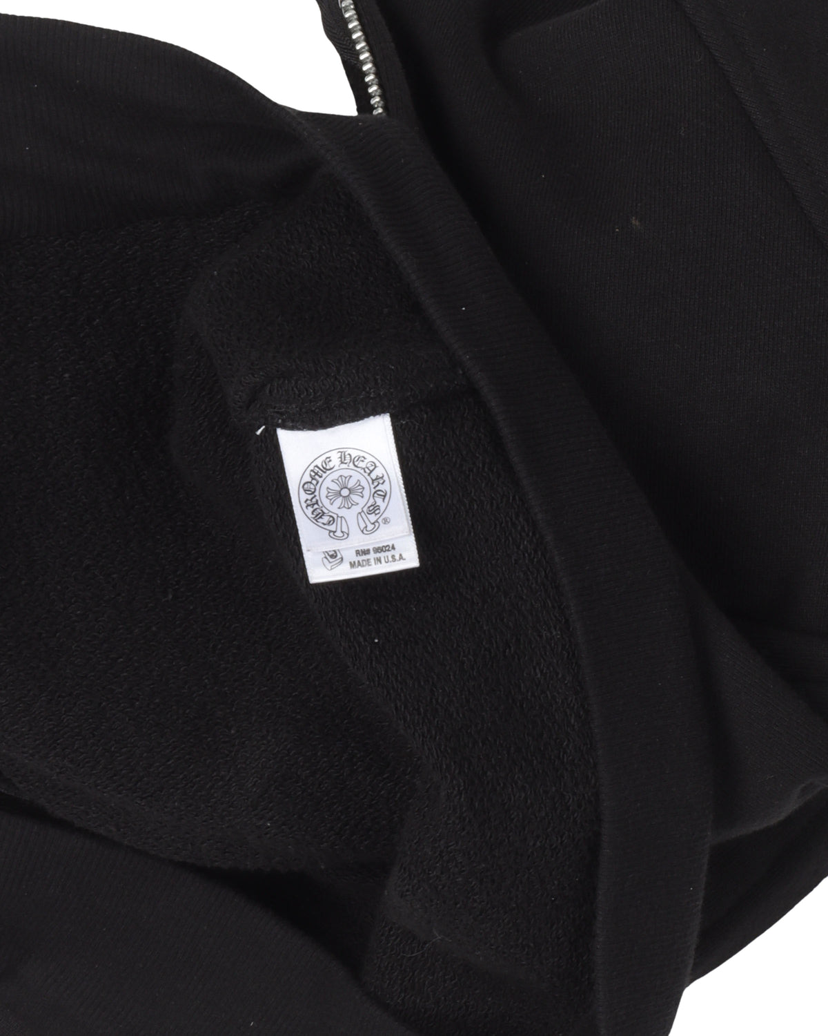 Vintage Cross Patch Sleeveless Zip-Up Hoodie