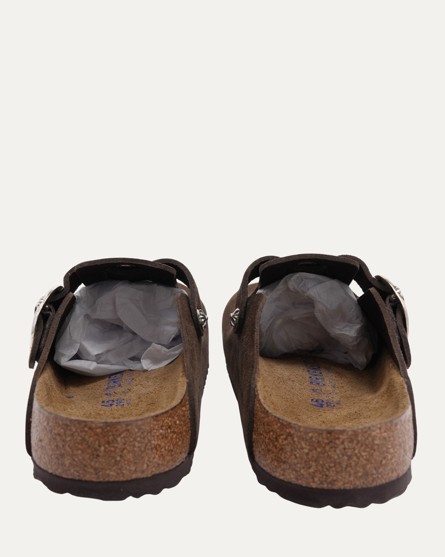 Dagger Embellished Birkenstock Boston Suede Mule