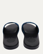 Plus Cross Patch Leopard Slides