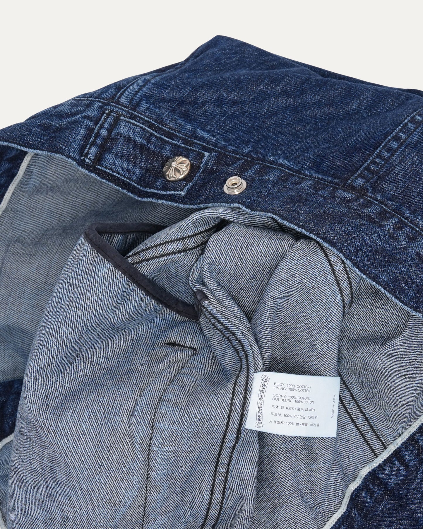 Retna Tagged Motorbreath Denim Trucker Jacket