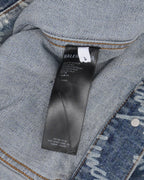 All Over Logo Oversized Denim Jacket