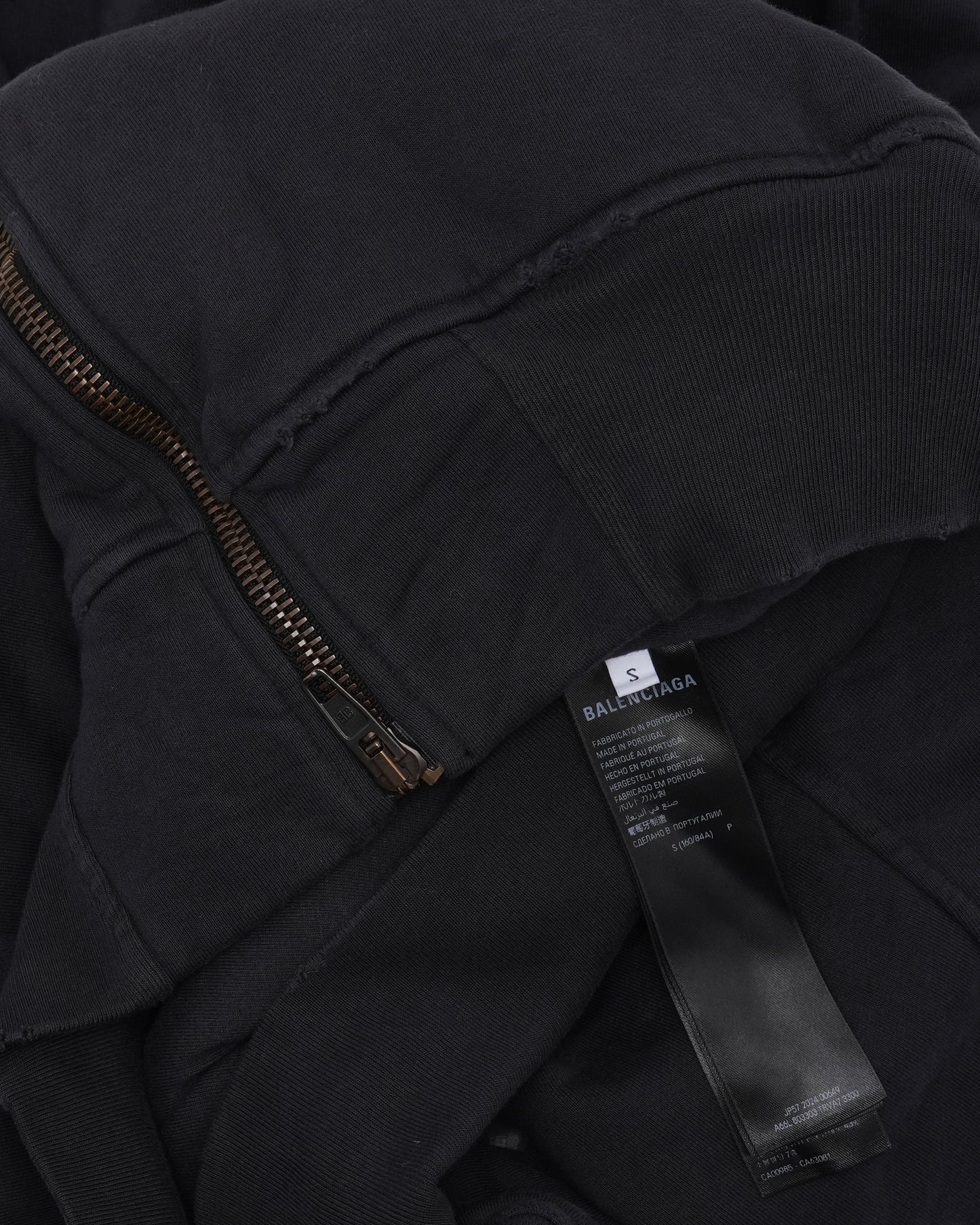 Backwards Logo Zip Up Hoodie