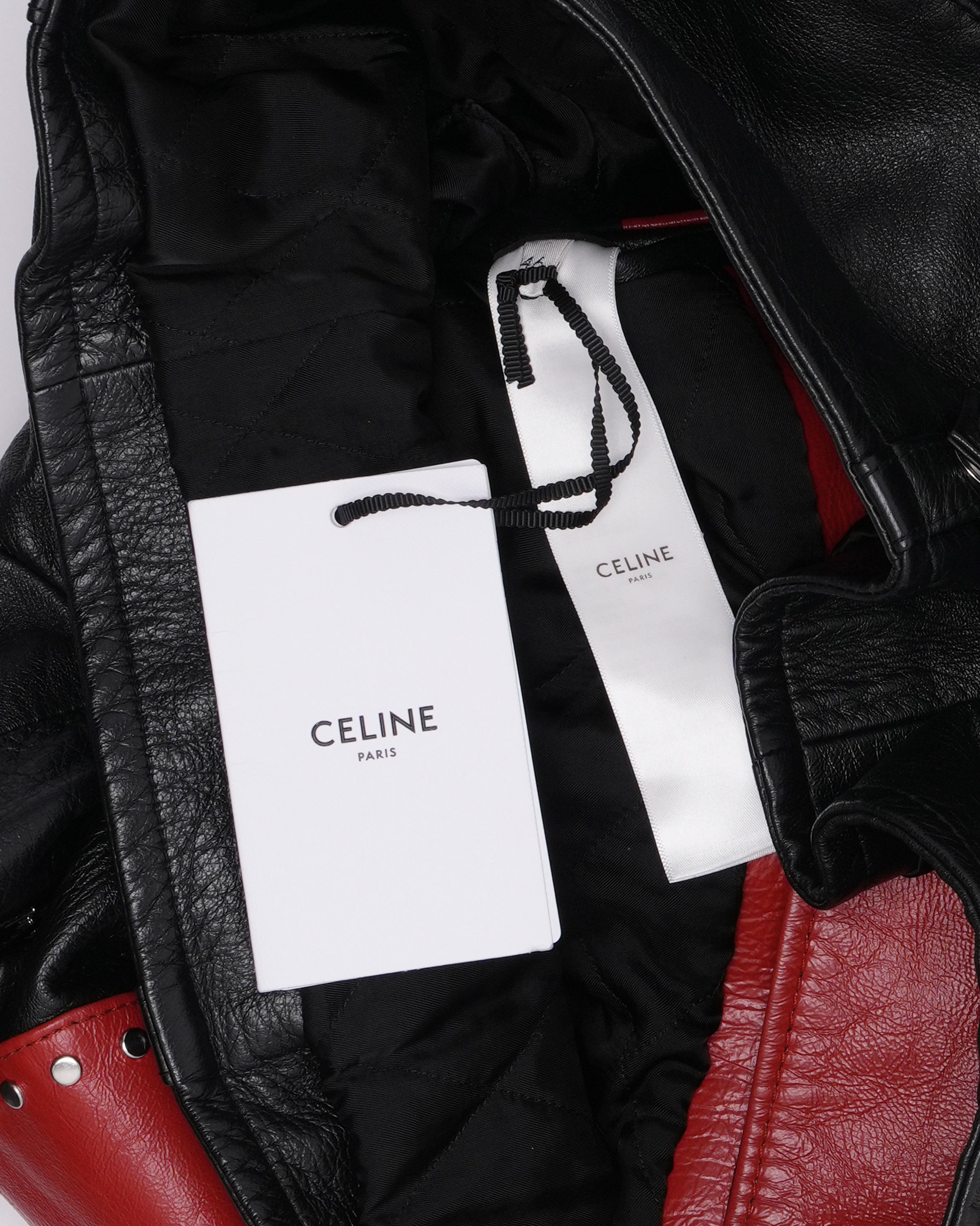 Celine Loose Fit Studded Leather Jacket – Justin Reed