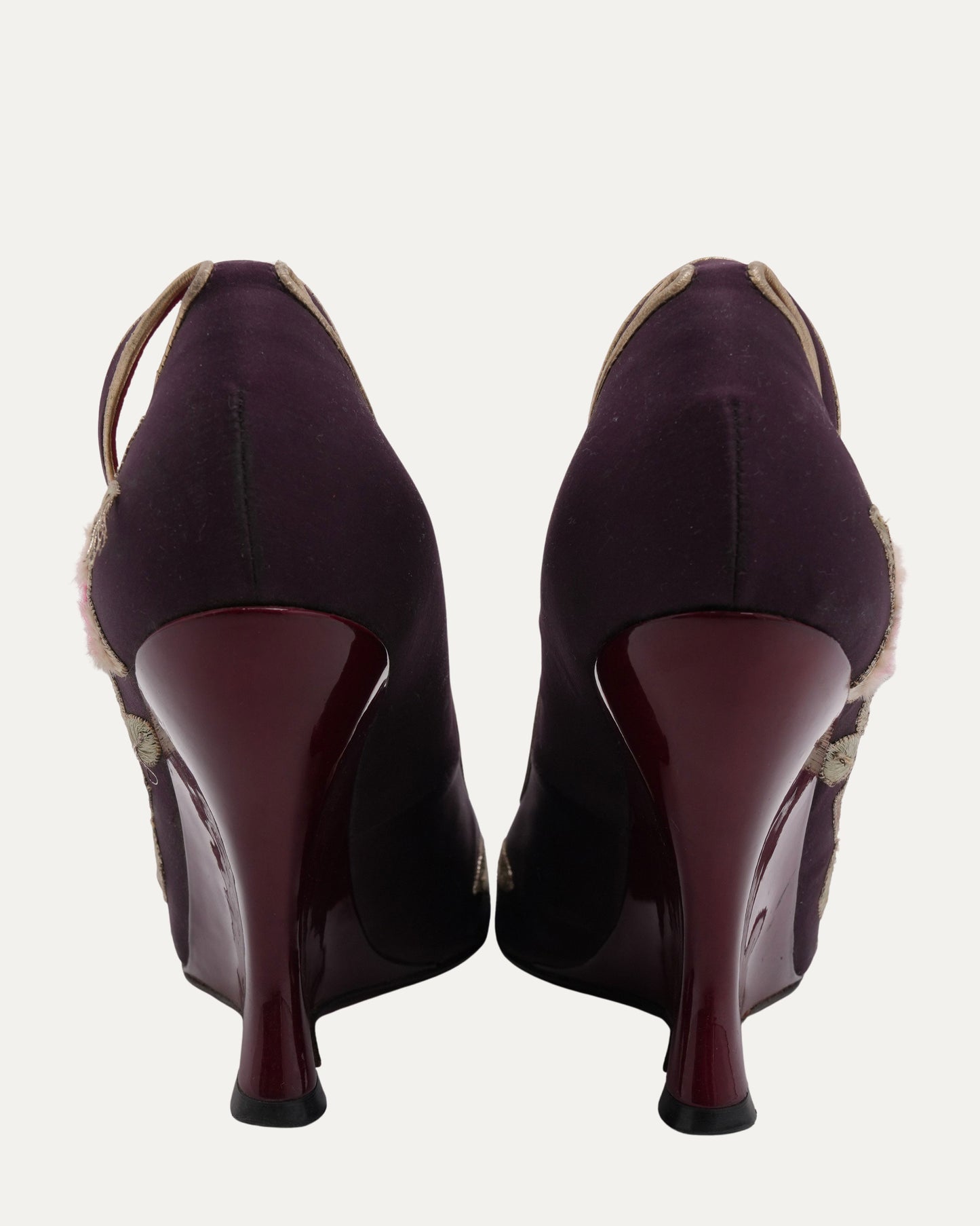 Tom Ford Era FW 2004 Embroidered Chinoiserie Heels